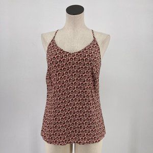 Cabi Top Poem Cami Pink Floral V Neck Tank Racerback Size XS